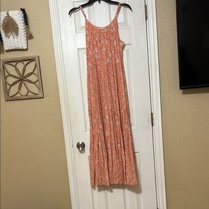 Universal Thread Orange Pink Sleeveless Sundress